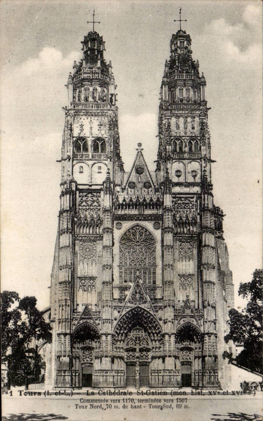 CPA Tours Cathedrale Saint Gatien 