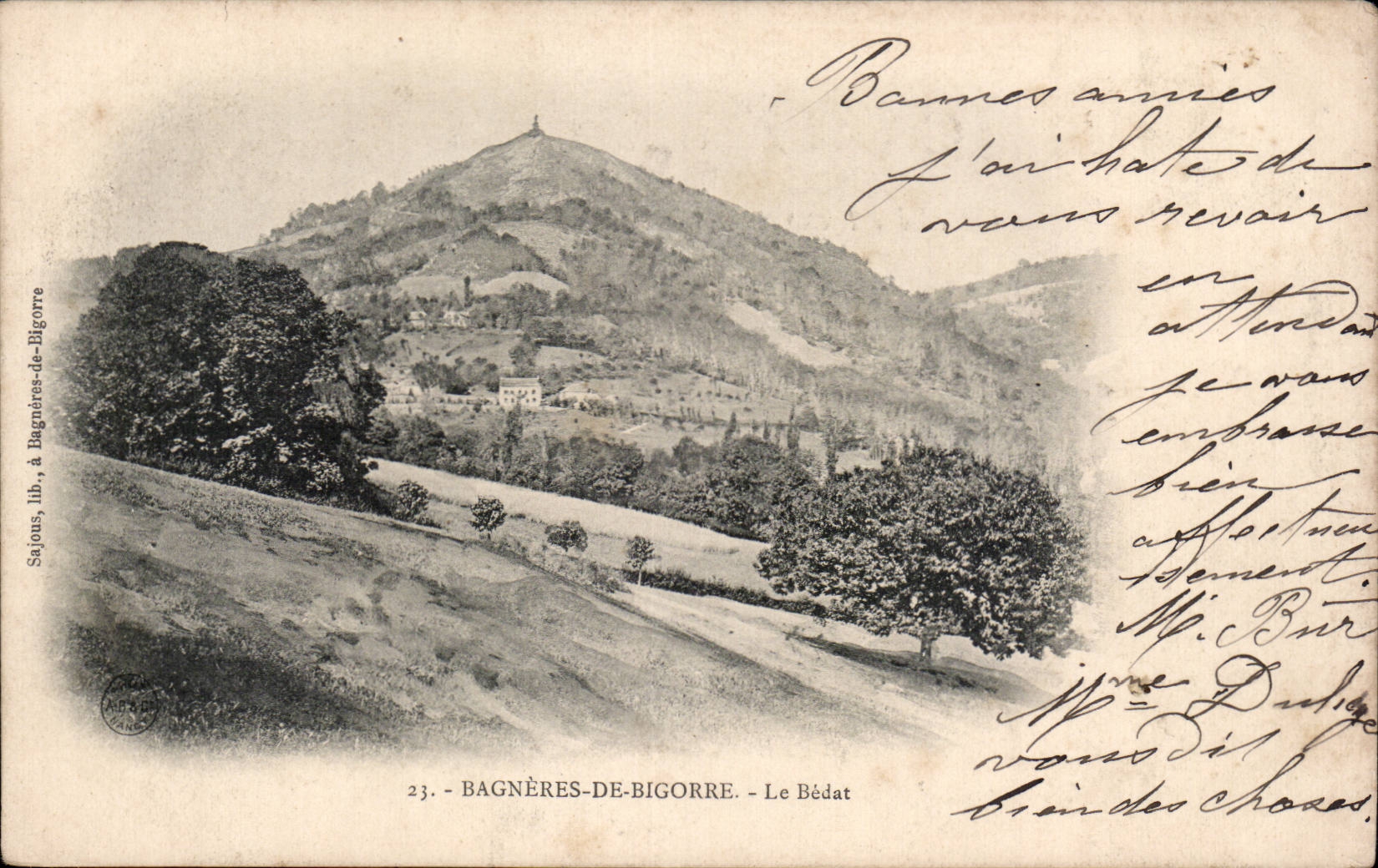 Bagnères-de-Bigorre — Le Bédat — Sajous, lith. à Bagnères-de-Bigorre, n°23