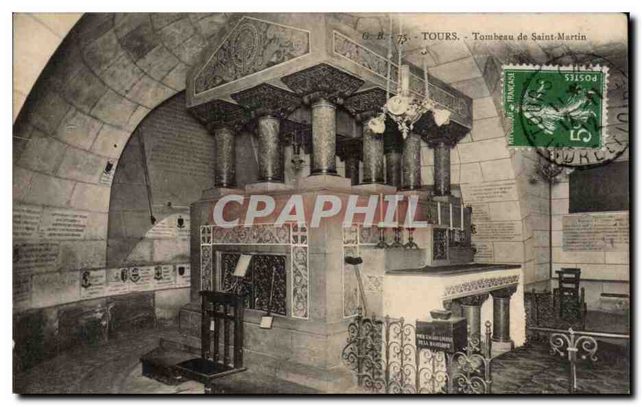CPA Tours Tombeau de St Martin 