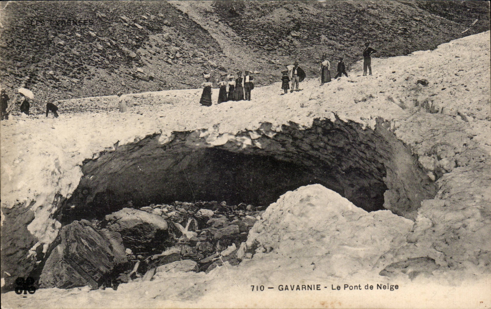CPA Gavarnie Le pont de neige