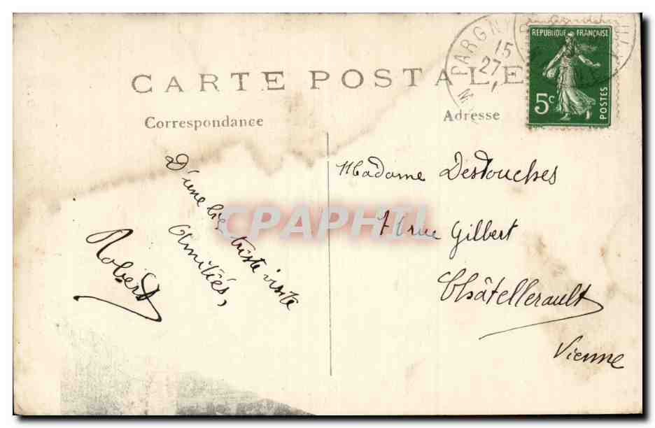 CPA Pargny sur Saulx Ville detruite par l armee du Kronprinz qui bombarda l eglise — Back