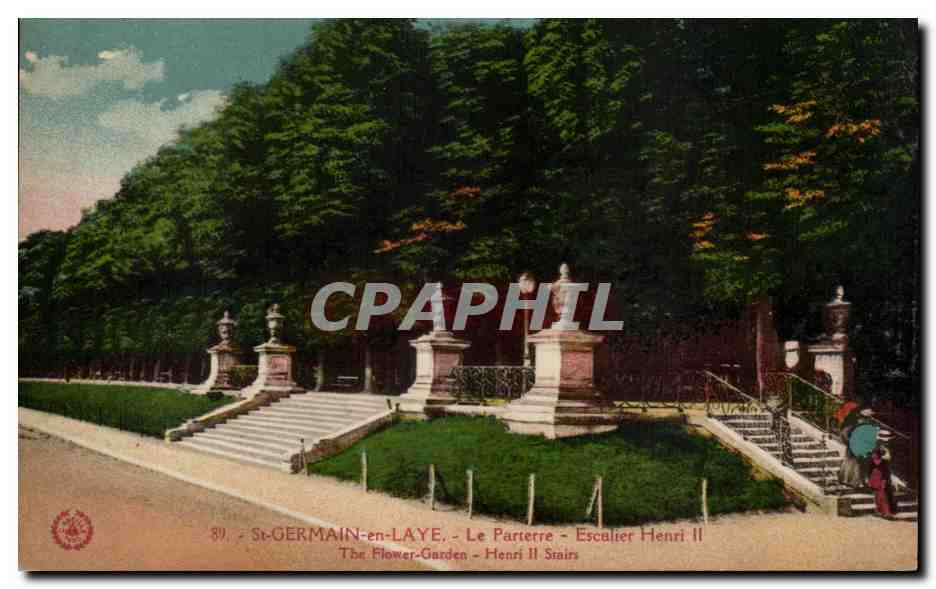 St-GERMAIN-en-LAYE - Der Parterre - Treppenhaus Henri II