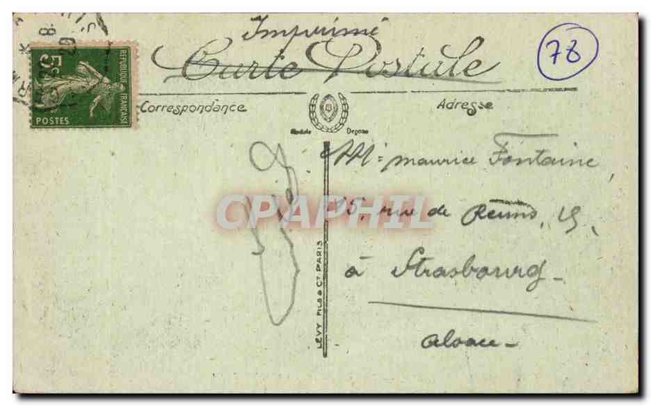 CPA St Germain en Laye Le chateau et la chapelle — Rückseite