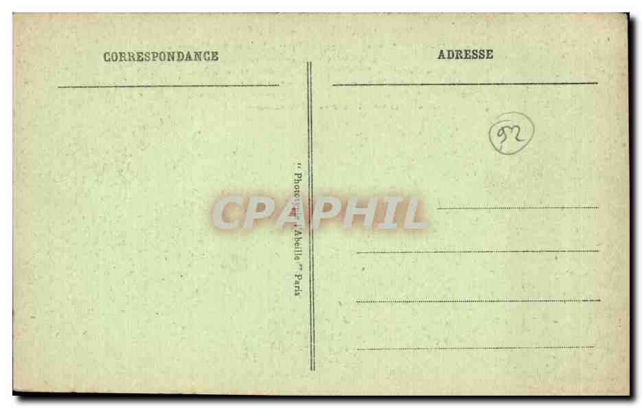 St-GERMAIN-en-LAYE — Le Château (XVIe siècle) — Façade Ouest — Entrée du Musée — Siège de la Délégation Autrichienne à la Conférence de la Paix signée le 10 septembre 1919 — Verso