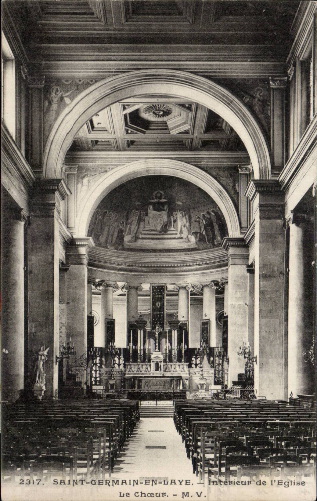 Saint-Germain-en-Laye — Intérieur de l'Église, Le Chœur — M.V. n°2317