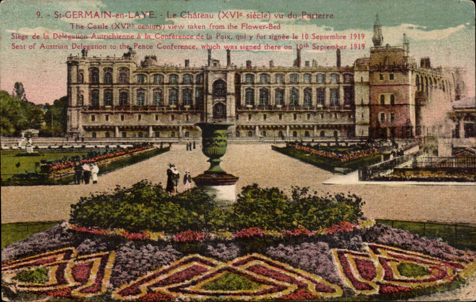 St-GERMAIN-en-LAYE - Le Château (XVIe siècle) vu du Parterre — éditeur imp. phot. L'Abélie à Paris, n°9