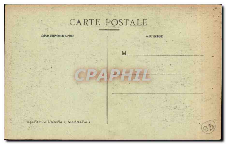 CPA St Germain en Laye La terrasse 1830 — Verso