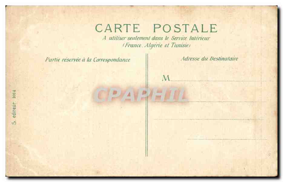 CPA Paris Le Louvre et le monument de Gambetta — Rückseite