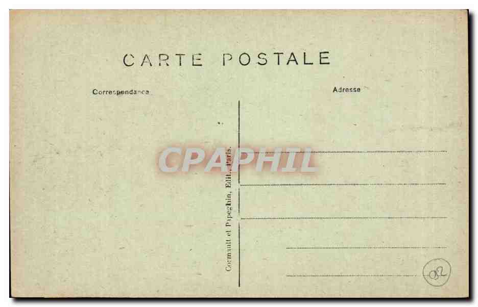 St-GERMAIN-en-LAYE (S.-et-O.) — Der nördliche Parterre und Perspektive der Avenue des Loges — Cormault et Pyeckin, Verlag Paris, Nr. 23 — Rückseite