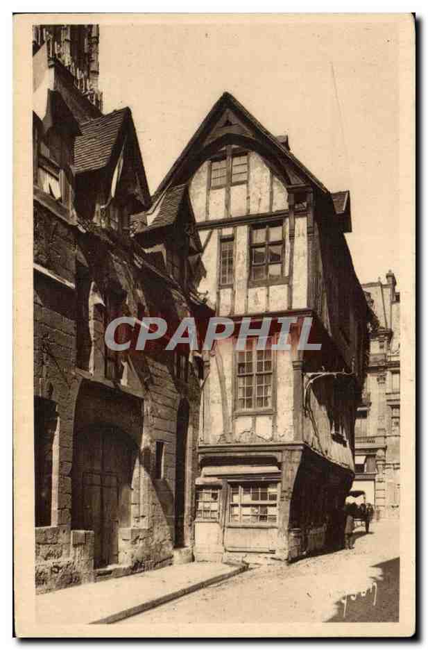 Vicilles Maisons rue Saint-Romain — Rouen (Seine-Inférieure) — Éditions La Douce France