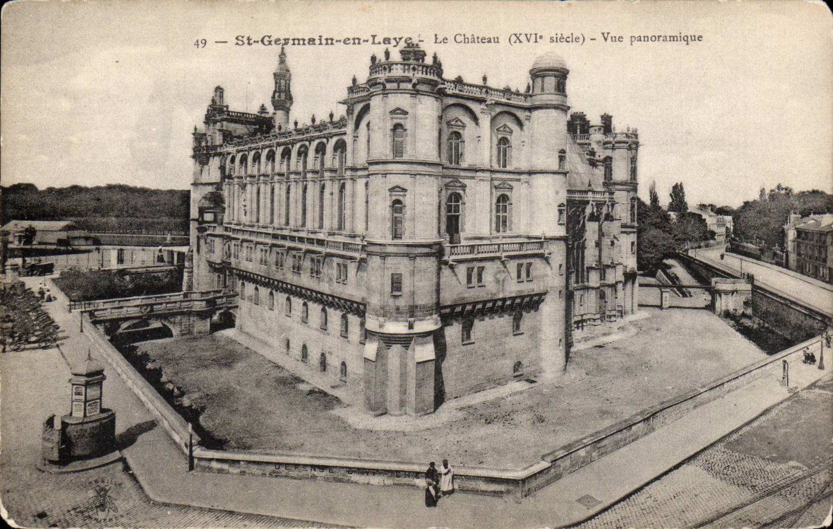 CPA Saint Germain en Laye le chateau Vue panoramique