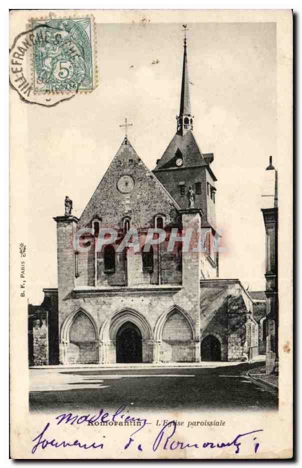 CPA Romoratin L eglise paroissiale 