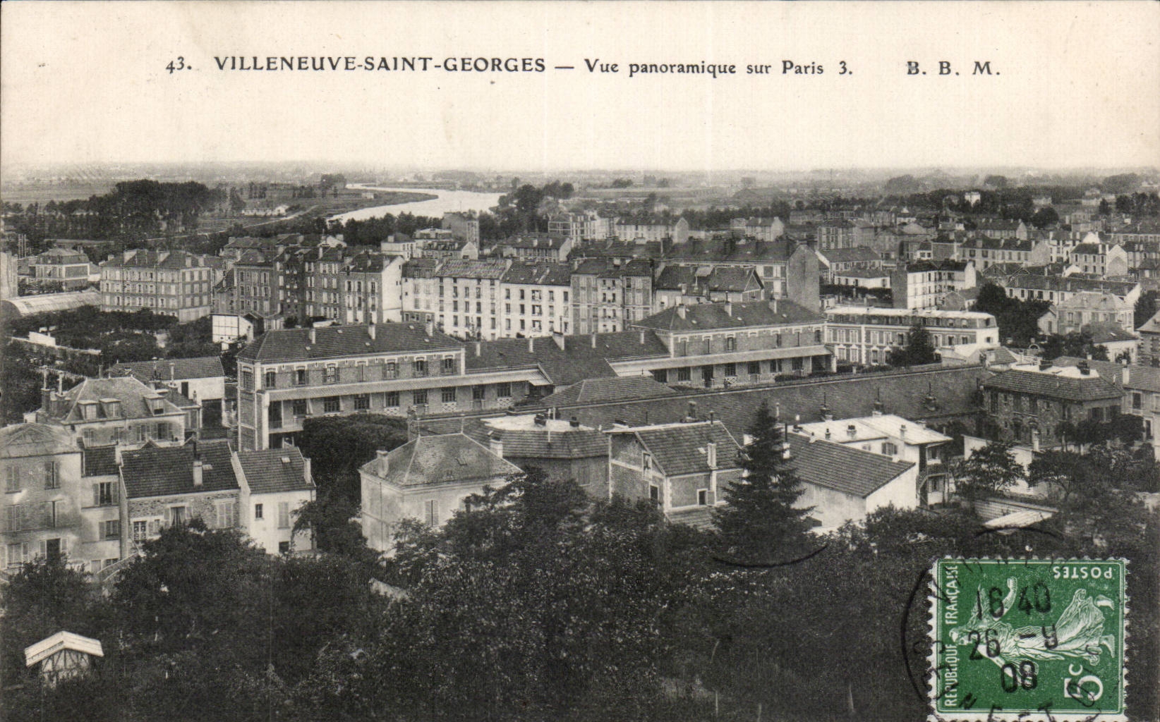 Villeneuve-Saint-Georges — Vue panoramique sur Paris 3. B.B.M.