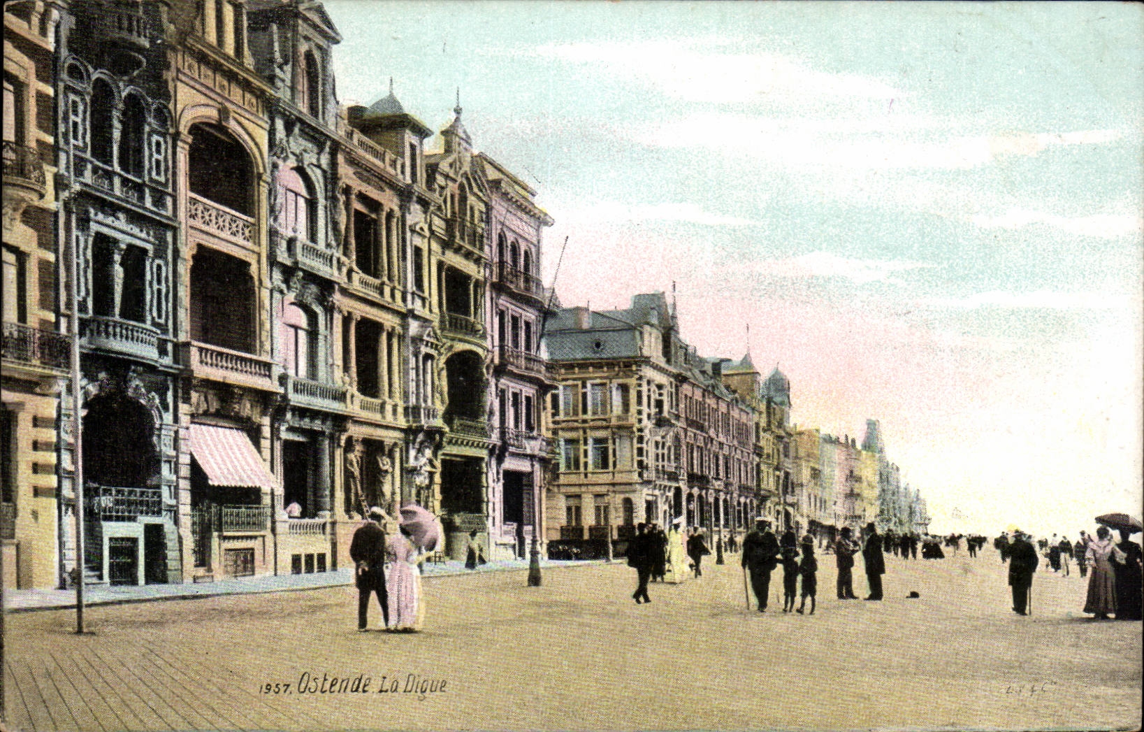 CPA Ostende la digue