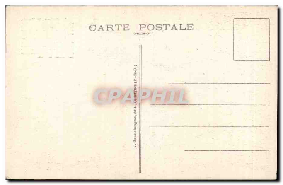 Schloss Murols (Südseite) — Auvergne — J. Bouttingues, Verlag Vienne (F.-dc-D.) — Rückseite