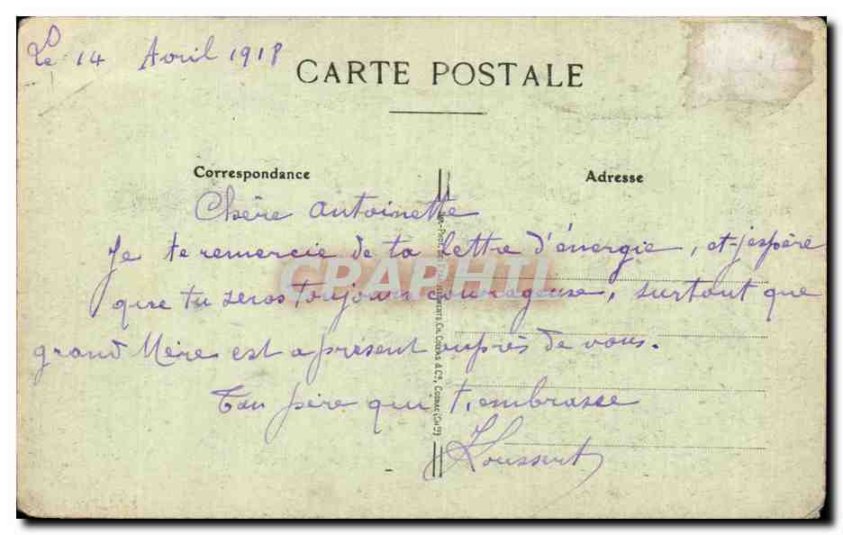 CPA Lizy sur Ourcq Le vieux chateau  — Rückseite