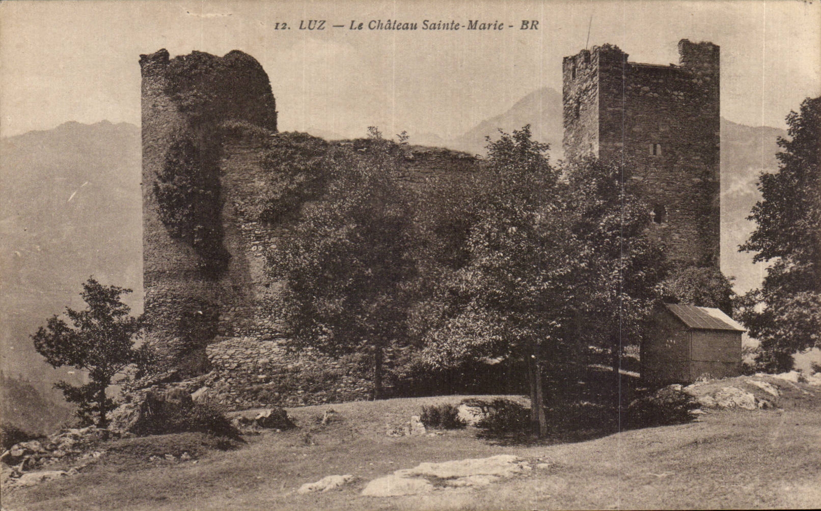 CPA Luz Le chateau Sainte Marie 
