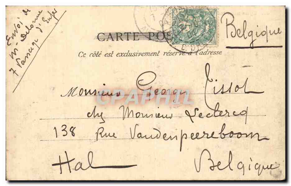 CPA Paris Eglise Saint Maurice Abside — Verso