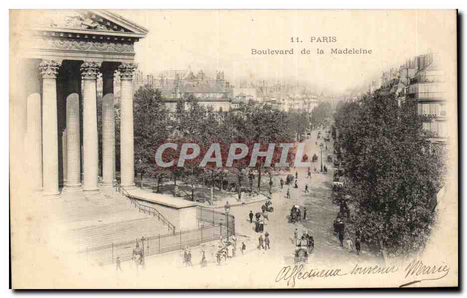 CPA Paris Boulevard de la Madeleine 