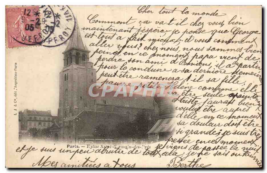 CPA Paris Eglise Saint Germain des Pres