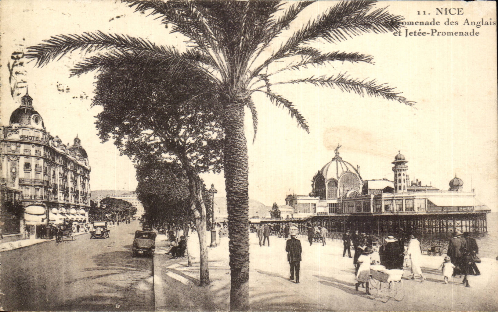 CPA Nice Promenade des Anglais et jetee promenade