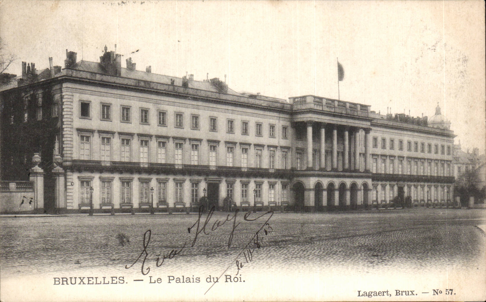 CPA Bruxelles Palais du roi 
