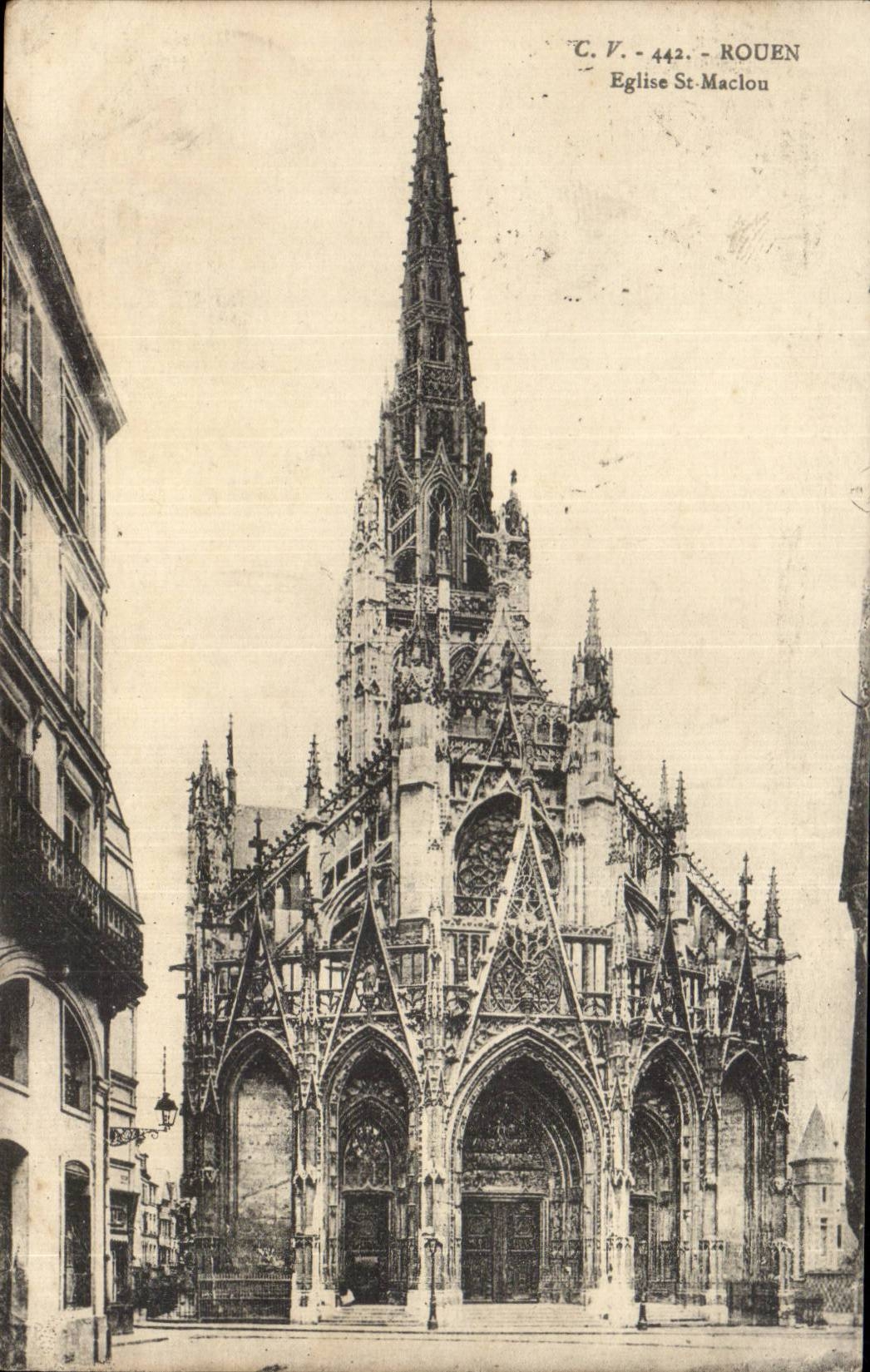 CPA Rouen L eglise St Maclou 