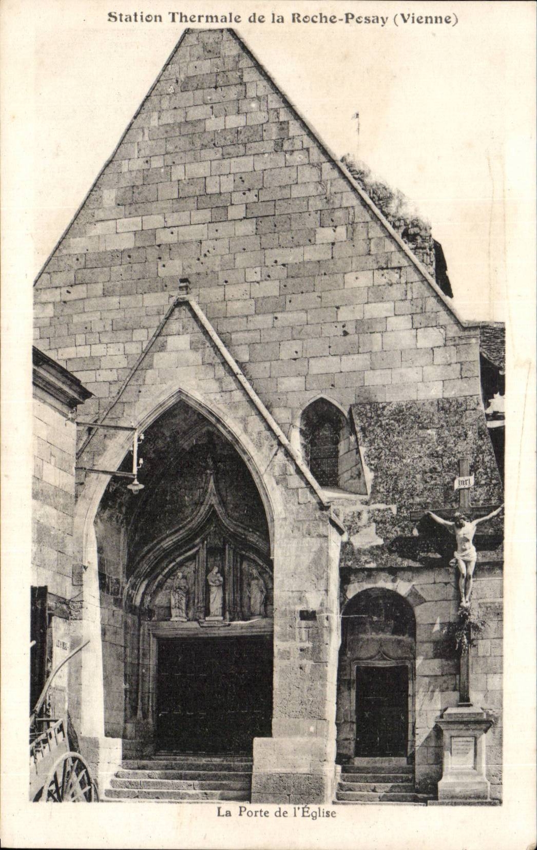 Die Kirchentür — Thermalbad La Reche-Pesay (Vienne) — Éditions d'Art Eug. Arambau, Châtellerault