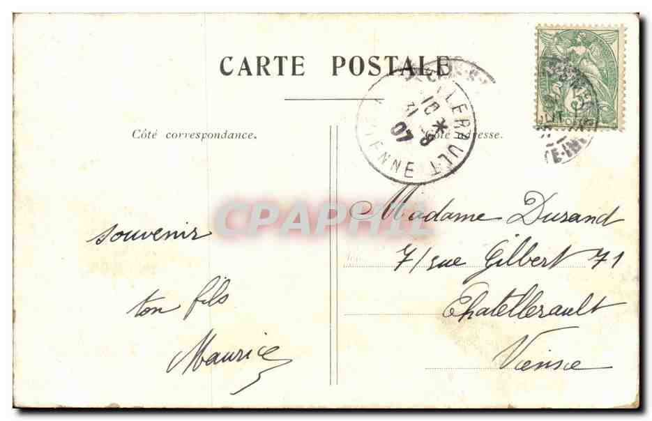 CPA Royan Le casino municipal — Rückseite