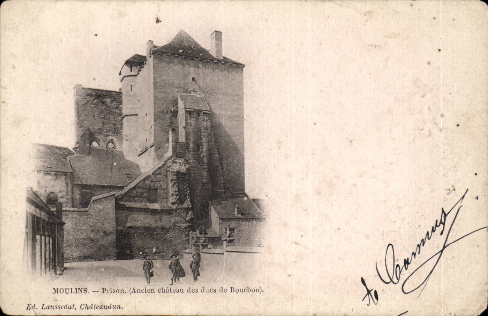 CPA Moulins Prison (ancien chateau des ducs de Bourbon)