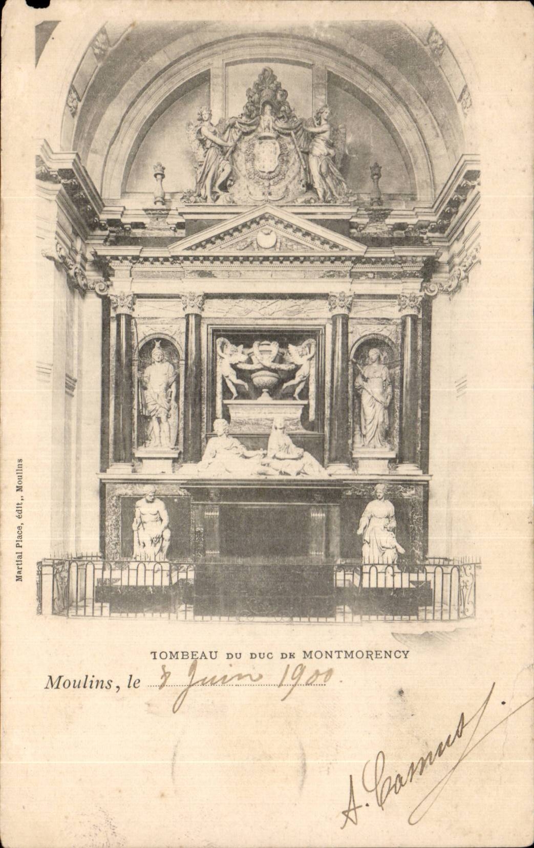 CPA Moulins Tombeau du duc de Montmorency