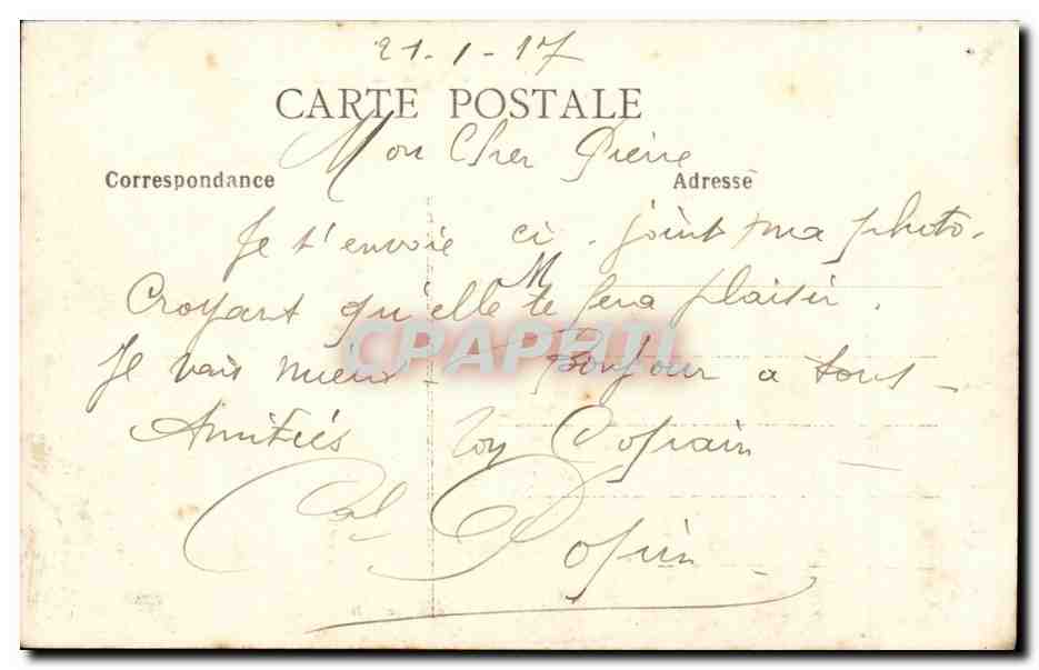 CPA Caen Caserne du chateau Porte de secours  — Rückseite