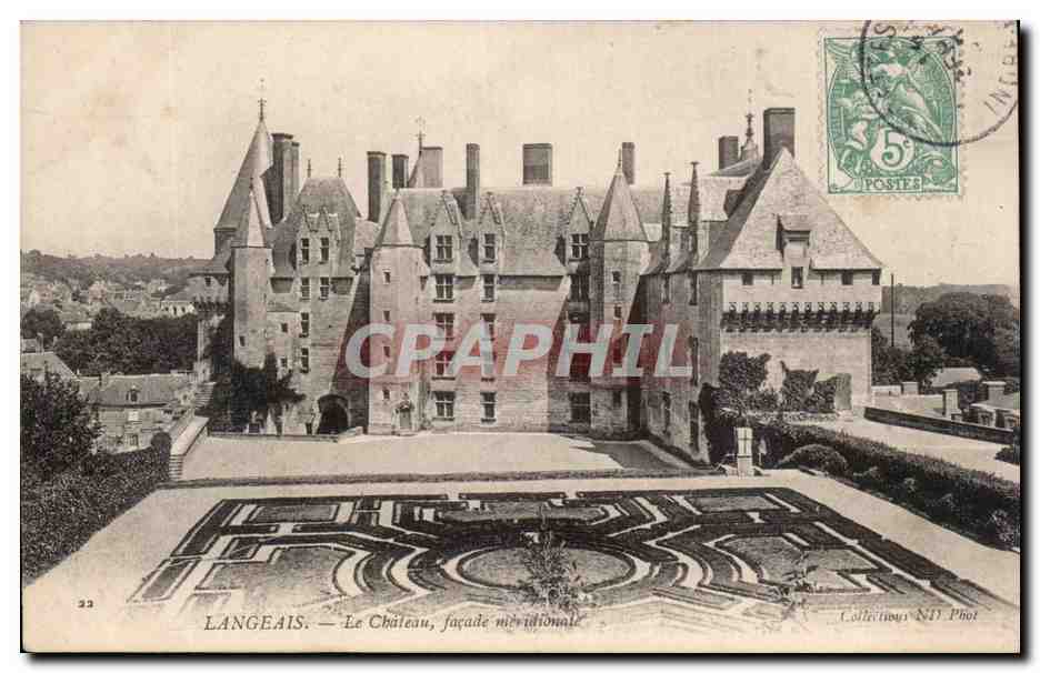 CPA Langeais Le chateau facade meridionale