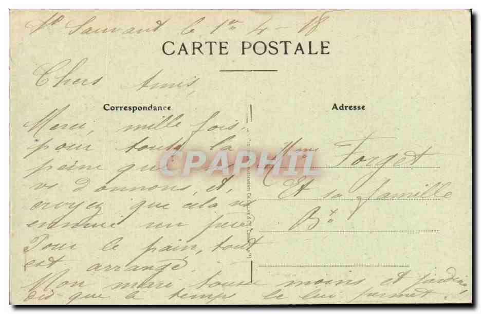 CPA Cognac Chateau Francois 1er Ancienne salle des gardes Chais Otard Dupuy — Rückseite