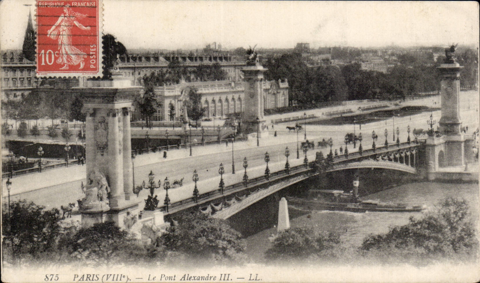 CPA Paris Le pont Alexandre III