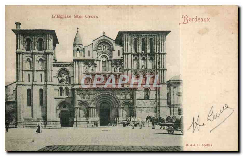 CPA Bordeaux L eglise Ste Croix 