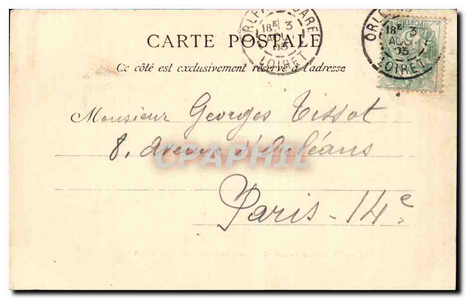 CPA Orleans Bords du Loiret Le restaurant de Paul Foret — Verso