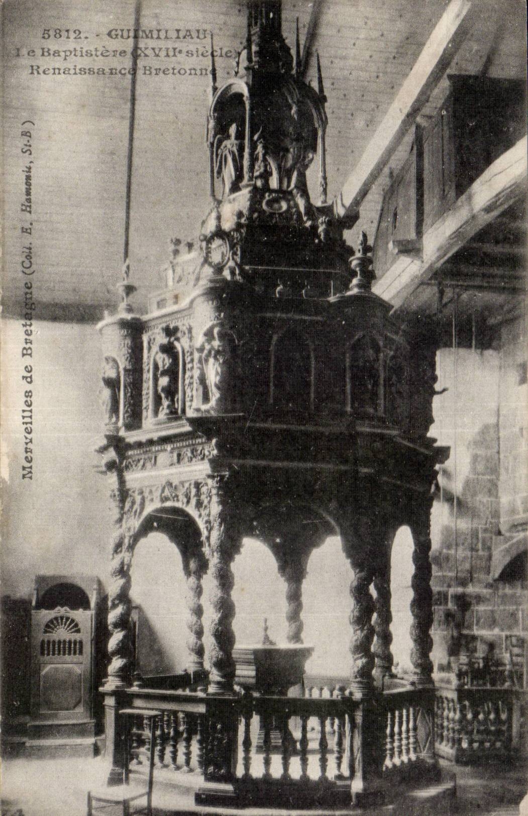 Guilmiliau — Le Baptistère Renaissance Bretonne — Cal. E. Hamon, n° 5812