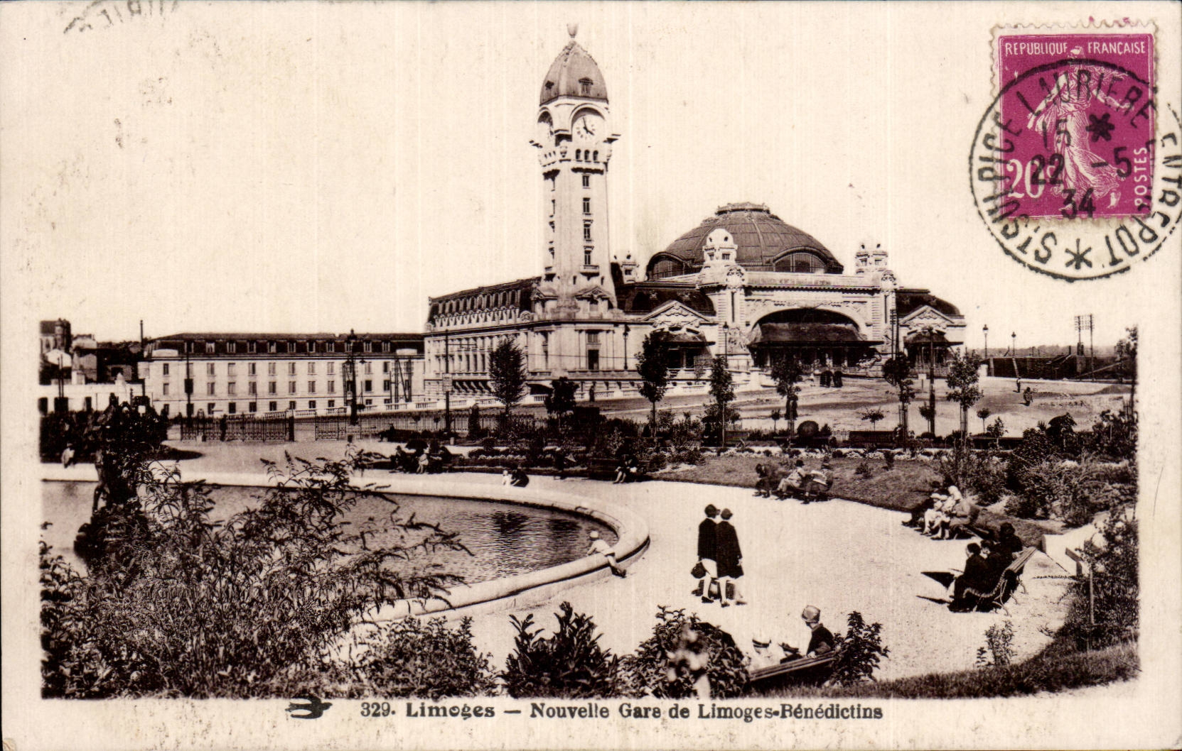 CPA Limoges Nouvelle gare de Limoges Benedictine