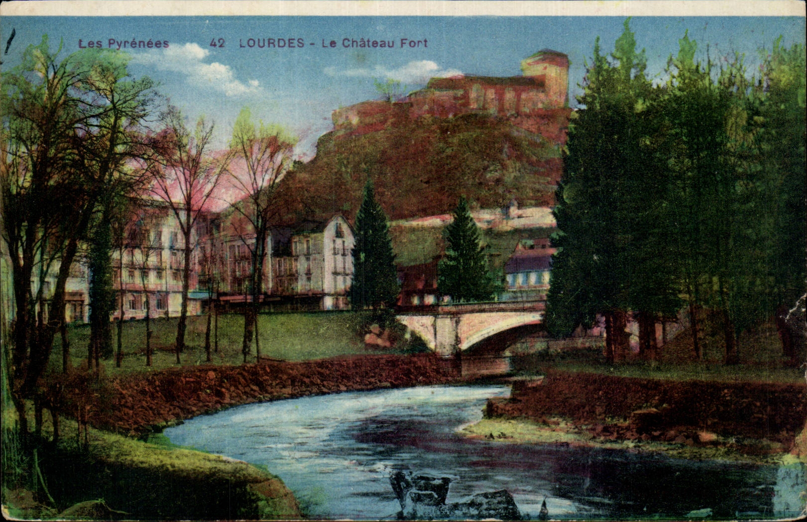 CPA Lourdes Le chateau fort 