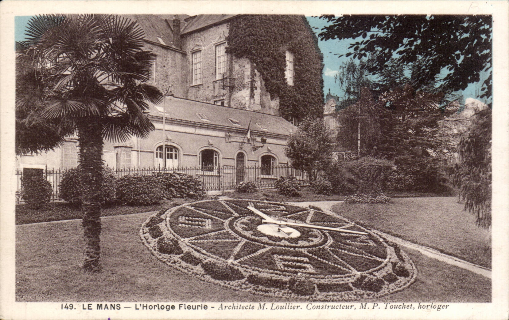 CPA Le Mans L hrologe fleurie 