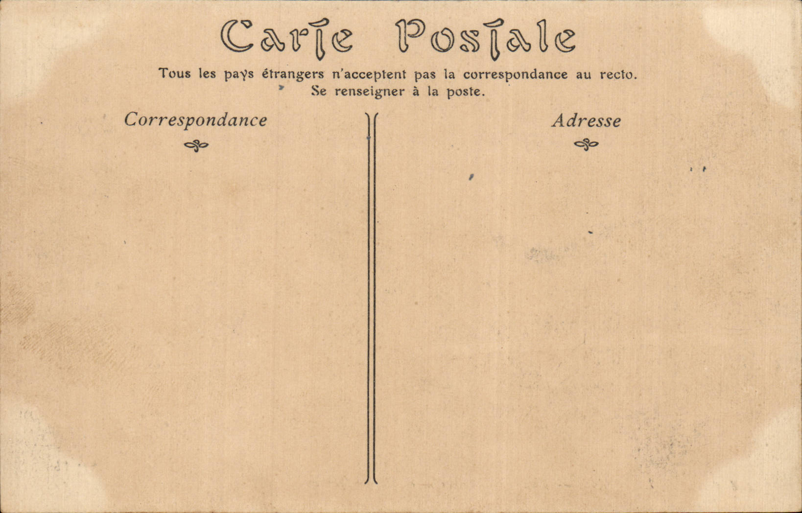 CPA Le Mans Escalier monumental et Maison Scarron — Rückseite