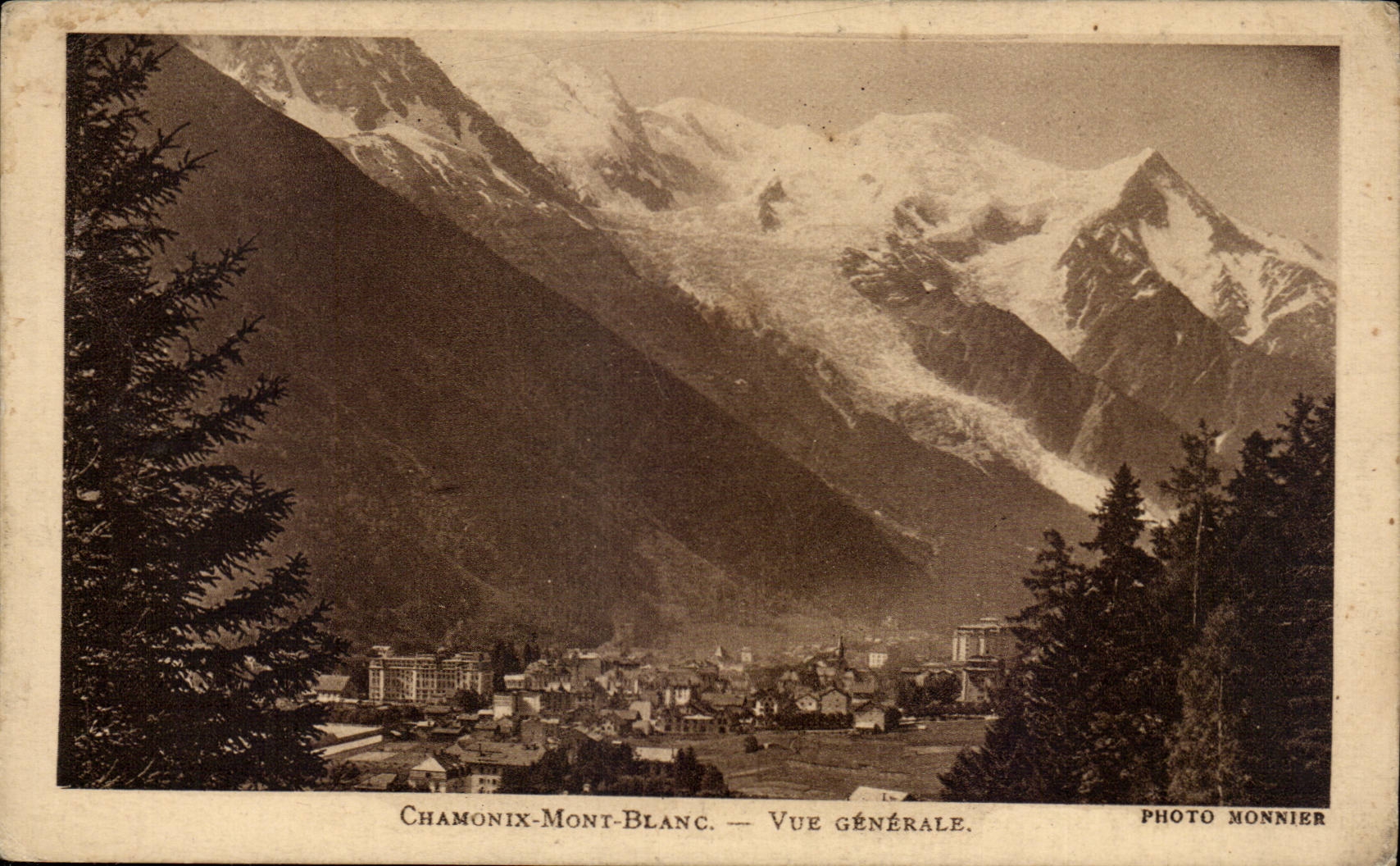 CPA Chamonix Mont Blanc Vue generale