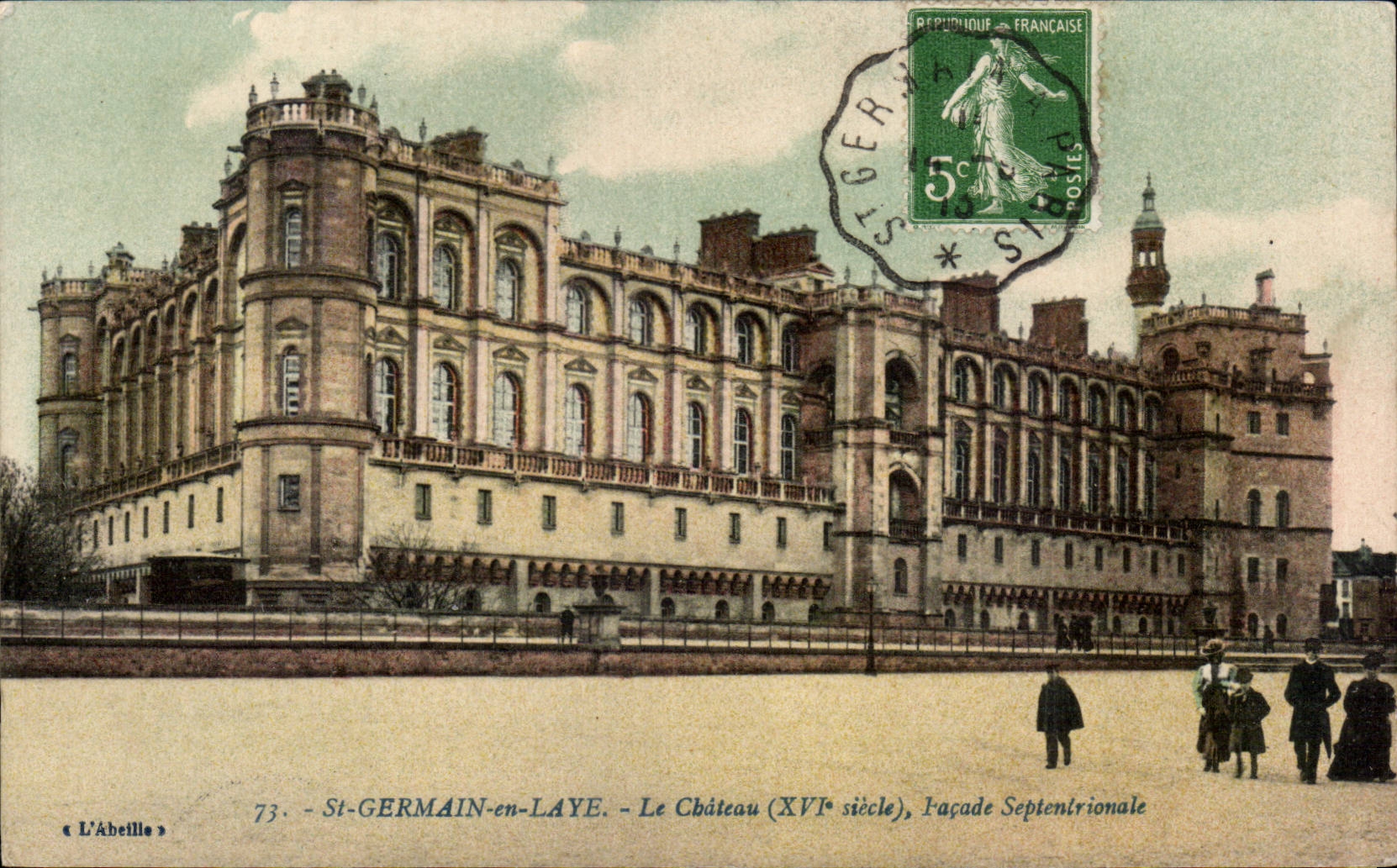 St-GERMAIN-en-LAYE - Le Château (XVIe siècle), Façade Septentrionale — L'Abelle, n°73