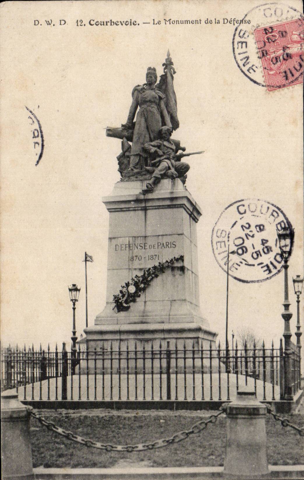 CPA Courbevoie Le monument de la defense