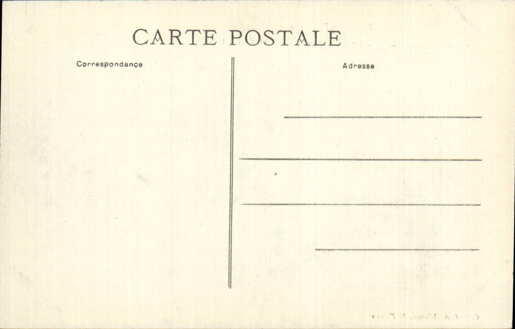 Saint-Brieuc — Le Phare et l'Entrée du Port — Collection A. Wahon — Rückseite