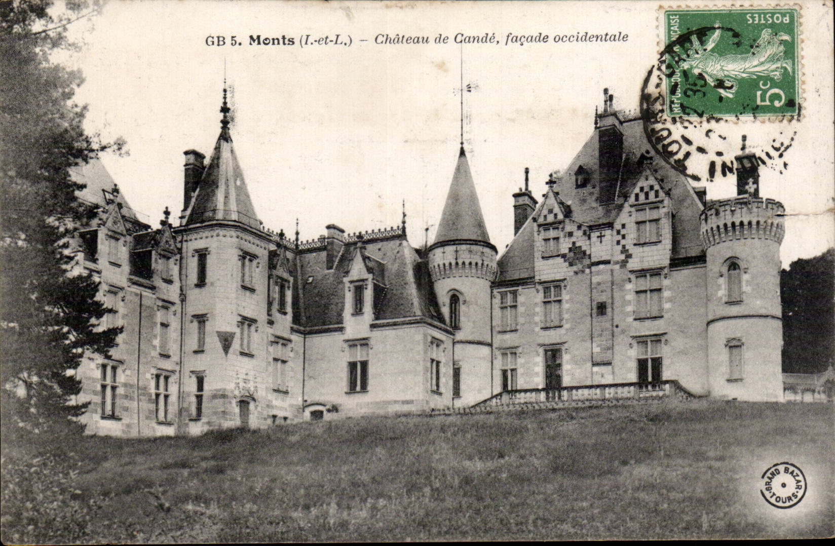 CPA Monts Chateau de Cande facade occidentale