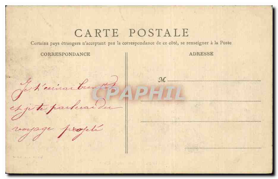 CPA Chatres Pont sur le Cher — Rückseite