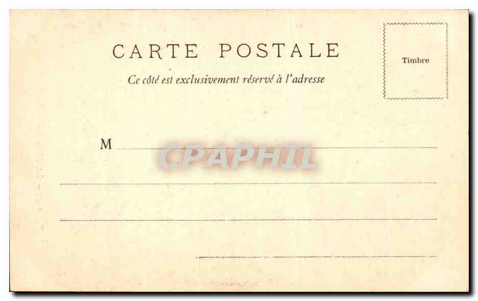 CPA La Rochelle Hotel de ville — Rückseite