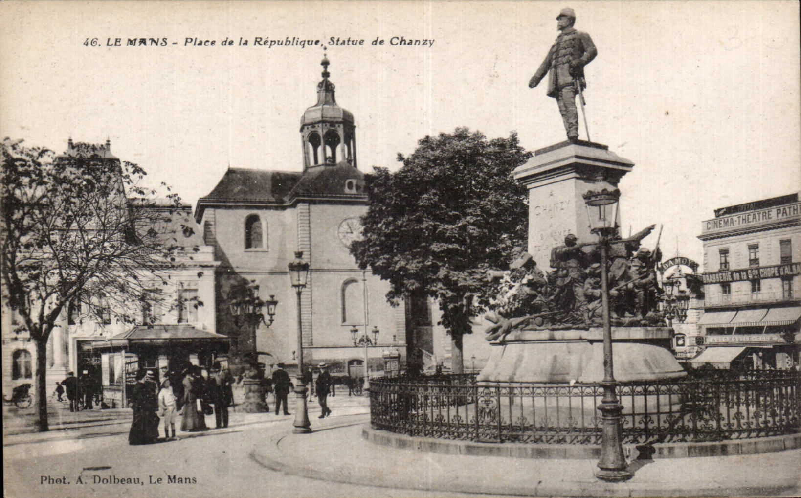 Le Mans - Place de la République, Statue de Chanzy — Phot. A. Dolbeau, Le Mans
